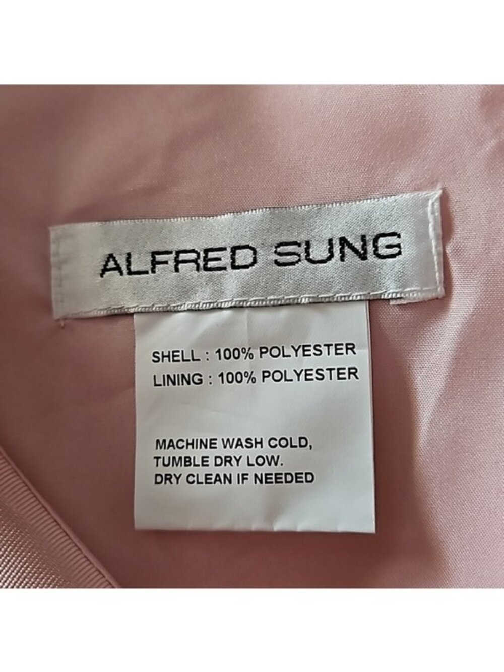 Alfred Sung Satin Twill One Shoulder Formal Gown Size 14 New Bridesmaid Party - Picture 9 of 10